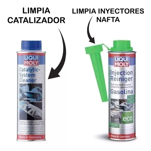 Limpia Inyectores + Limpia Catalizador Nafta Liqui Moly Auto