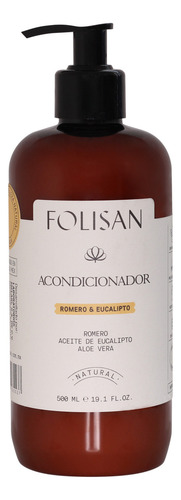 Acondicionador Antifrizz Romero Y Eucalipto Folisan 500ml