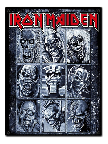 #949 - Cuadro Decorativo - Iron Maiden Musica Metal No Chapa