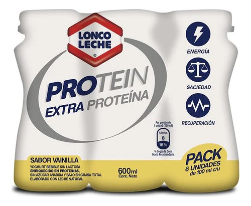 Shot Protein Lonco Leche Sabor Vainilla 600ml