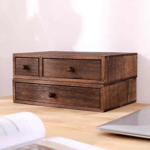 Gabinete De Mesa De Mesa Organizador De Joyería 3 Cajón