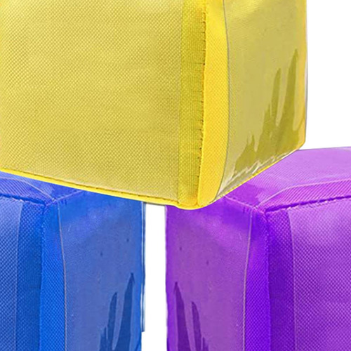 4 Dados De Espuma Grande Con Bolsillos Que Enseñan Cubos
