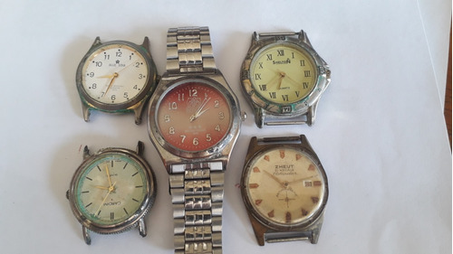 Liquido Relojes 4 Para Reparar 1 Con Malla Funcionando Bien