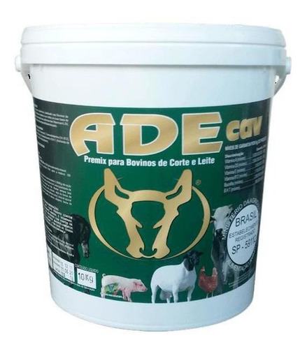 Adecav - Ade Em Pó Concentrado + B12 + Cálcio - Balde 5kg