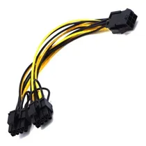 Comprar Cabo De Energia 6 Pin Para 2 X 8 (6+2) Pin Pci-e Splitter