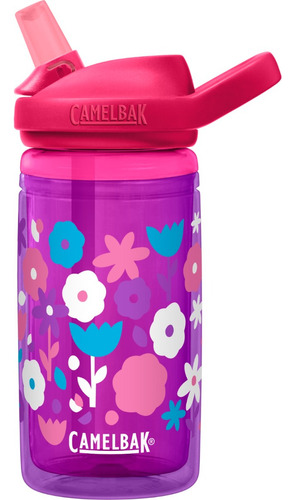 Botella Camelbak Eddy+ Kids 400ml, Insulado - Flower Power Color Violeta