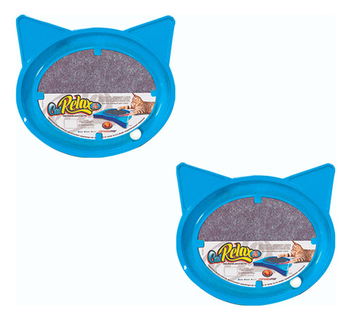 Kit 2 Super Cats Relax Furacao Pet Pop Azul
