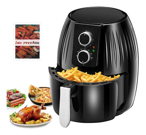 Freidora Air Fryer Eléctrica Sin Aceite De 5,5 L Negro Af337