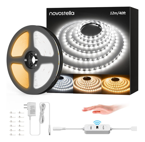 Novostella Tira De Luz Led Blanca Sintonizable Activada Por