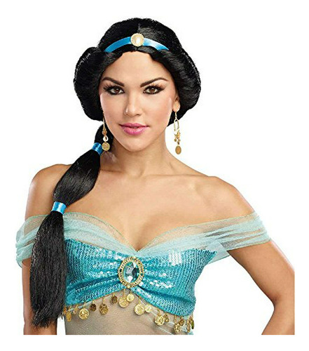 Peluca De Princesa Harem Para Mujer, Disfraz De Jasmine Árab