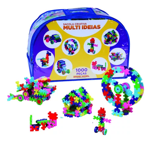 Blocos De Montar Multi Ideias Educativo Sacolão 1000 Peças - Futura  Brinquedos Educativos