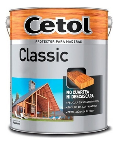 Cetol Classic Brillante X 10lt Acabado Satinado Color Nogal