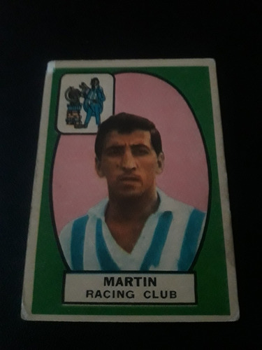 Campeon 1966. Figurita N° 75 Martin Racing Club. Mira!!!!