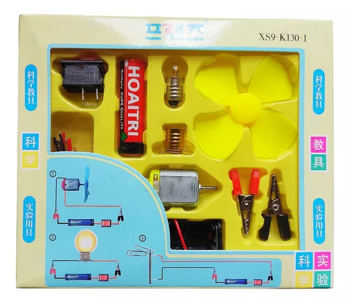 Kit Circuito Eléctrico Escolar 8 Piezas + 2 Pilas X 5set