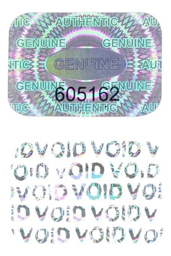 Stickers Holográfico Etiquetas De Seguridad