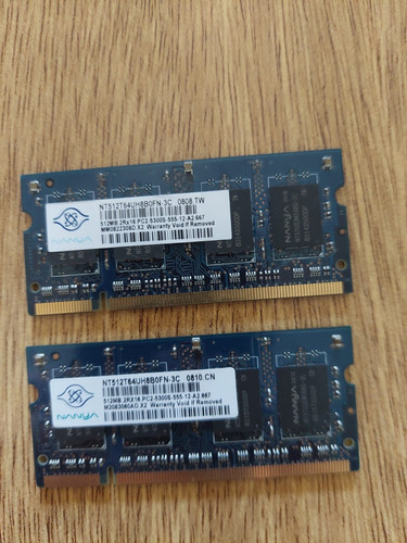 Memoria Ram 512mb 1 Nanya Nt512t64uh8b0fn-3c