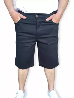 Bermuda Jeans Masculina Colorida Com Lycra Plus Size Grande