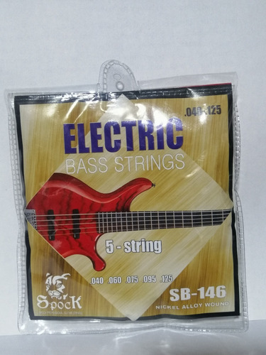 Imagen 1 de 3 de Cuerdas De Bajo Eléctrico Spock Set (5 Cuerdas)
