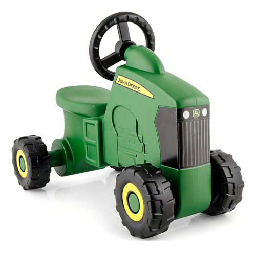 Montable John Deere Para Bebes Color Verde Personaje Tractor