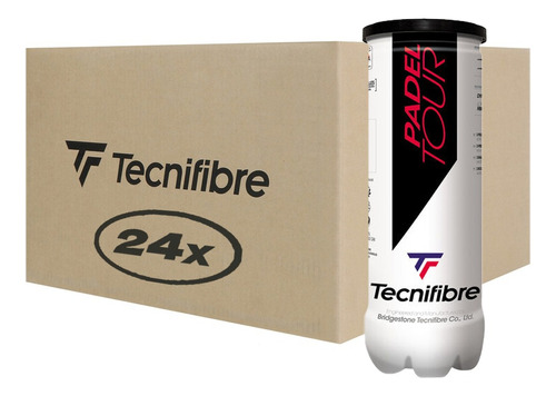 Caja De 24 Tarros  Tecnifibre Padel Tour X 3