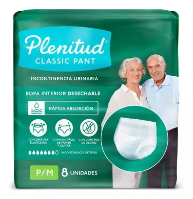 Pañal Para Adulto Classic Plenitud Talla M - 8 uni - Super La Casita