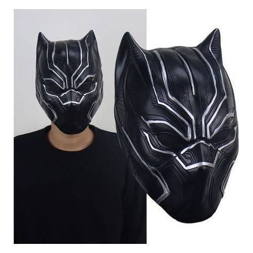 Máscara Pantera Negra Cosplay Hero Látex Halloween Disfraz