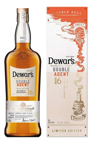 Whisky Dewar's 16 Años Double Agent 40% 1 Lt