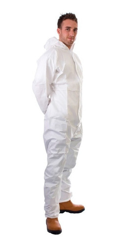 Overol Desechable Blanco Traje Tipo Tyvek Polipropileno M,l