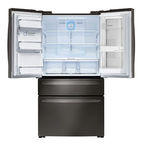 Refrigerador con freezer inverter LG GM84SXD color negro acero inoxidable con capacidad de 895L