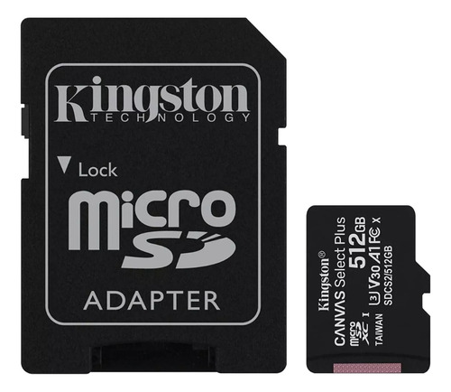 Tarjeta De Memoria Kingston 512gb Con Adaptador Sd