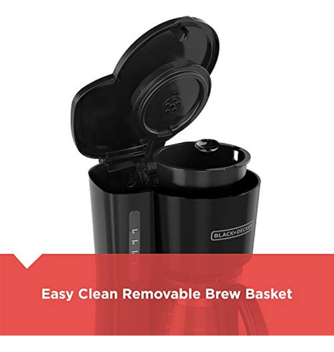 Black + Decker Cm0700b Cafetera De 5 Tazas, Diseño Compacto