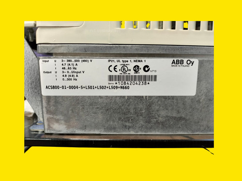 Abb Acs800-01-0004-5 Variador De Frecuen/controlador Cdp312r (Usado)