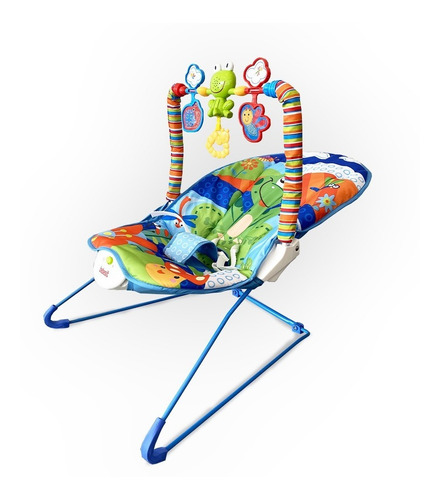 Imagen 2 de 8 de Mecedora Bebe Bebesit Vibracion Musica Juguetes Azul Cuotas