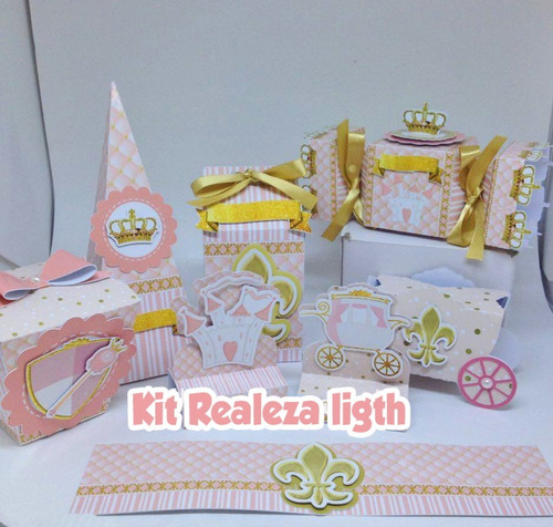 Kit De Festa Realeza Menina 120 Itens Todos Os Temas