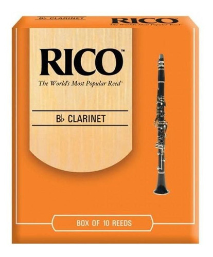 Caja De 10 Cañas Para Clarinete Rico Rca1035