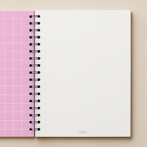 Cuaderno Square Rosa Pastel 100 Hojas 150gr Tamaño B5 Dibujo