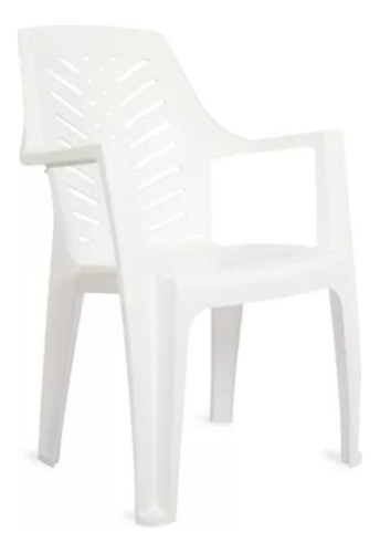 Silla Plastico C/apoya Brazos Reforzada Apilable 