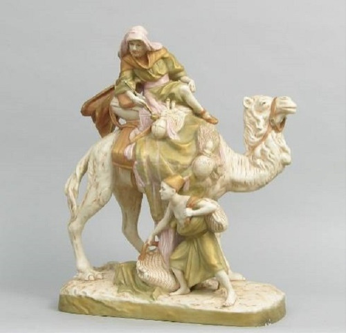 Porcelana Checoslovaquia Royal Dux 1920 - Camello Árabe