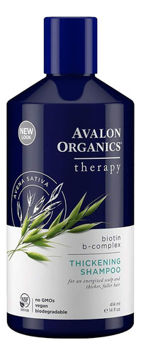 Avalon Organics, Champú Biotin, 14 Onzas Líquidas