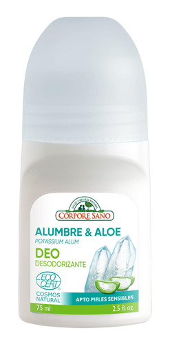 Cs Desodorante Roll On Alumbre Y Aloe-corpore Sano