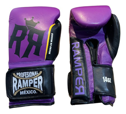 Guantes De Boxeo Ramper - Piel 12oz Violeta