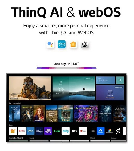 Pantalla LG 83 Pulgadas Oled83c2pua Oled Evo Thinq Smart Tv (Reacondicionado)