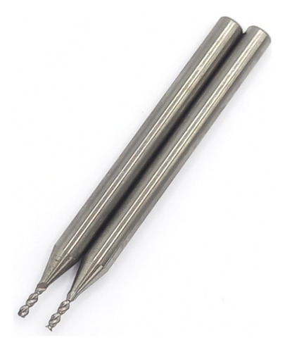 Fresa Topo Reto Aluminio 1mm 2 Cortes Hard Yools
