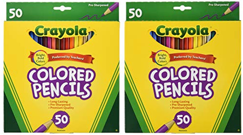 Crayola Lápices De Colores Largos De 50 Quilates (68-4050) 