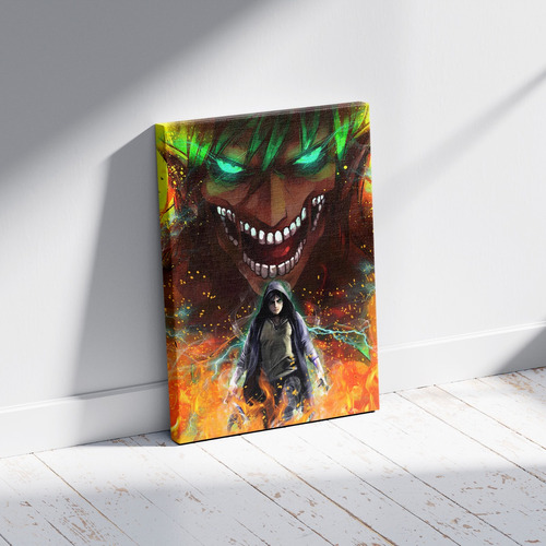 Cuadro - Poster Shingeki No Kyojin 60 X 40