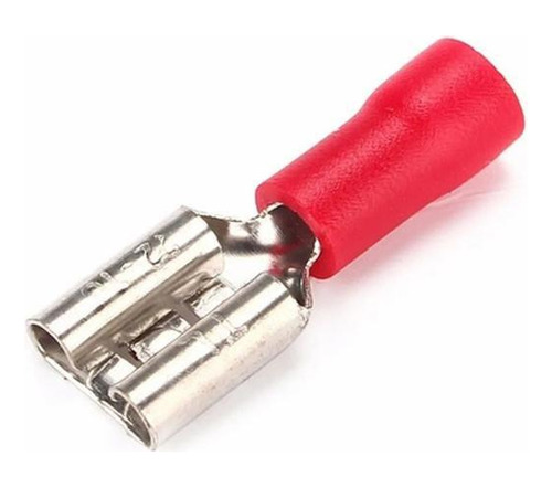 Terminal Fêmea Pré-isolado 0,5mm A 1,5mm Vermelho - 1000un