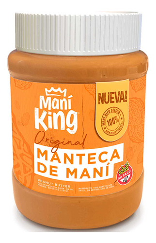 Manteca De Mani Mani King X 350 Grs.