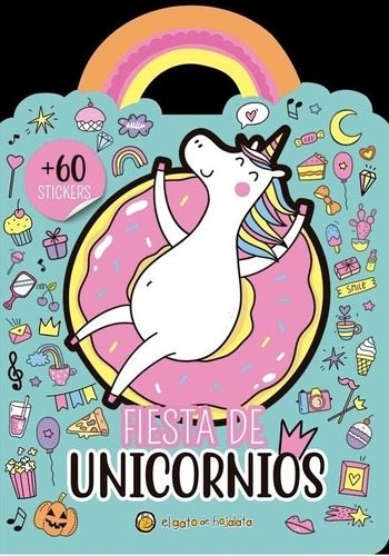 Fiesta De Unicornios   60 Stickers-stickers-el Gato De Hojal