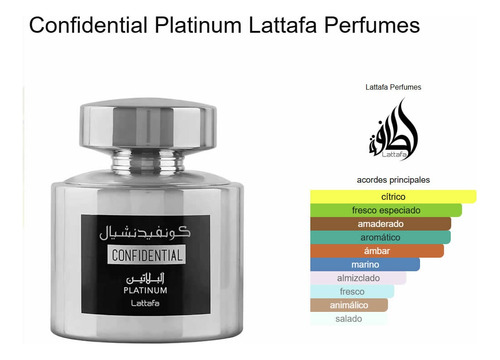Perfume Confidential Platinum Hombre Incansable Edp 100ml