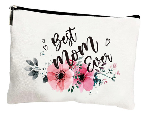 Bolsa De Maquillaje De Lona De Algodón Inferior, Bolsa De